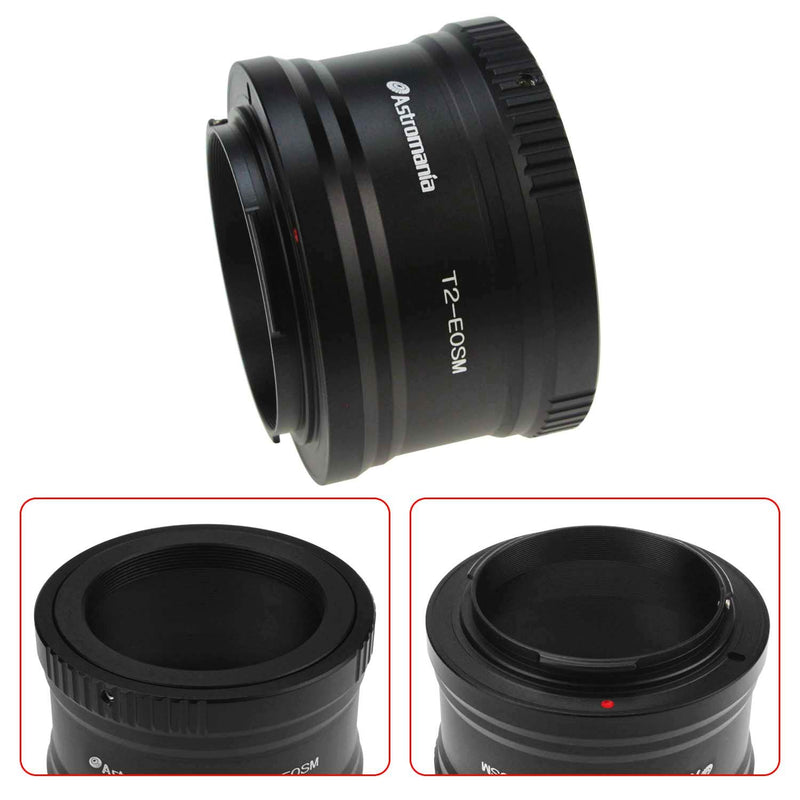 Astromania Canon EOS-M T2 Mount Lens Adapter for Canon EOS-M Camera System Telescope/Spotting Scope Accessories