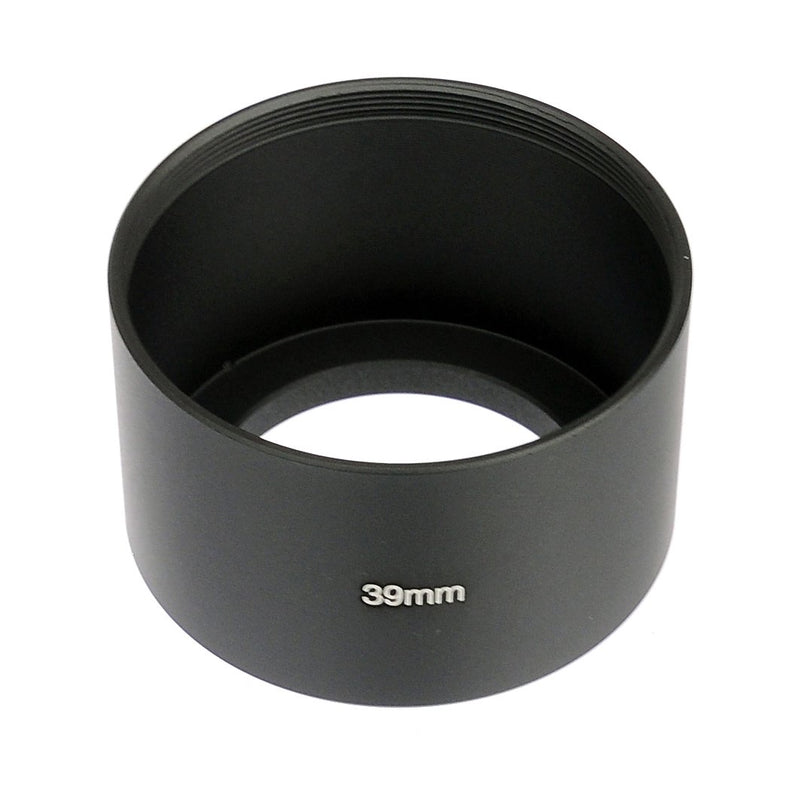 Fotasy 39mm Telephoto Lens Hood, 39mm Lens Hood for Canon Fuji Leica Leitz Nikon Olympus Panasonic Pentax Sony Lens, 39mm Tele Screw-in Lens Hood