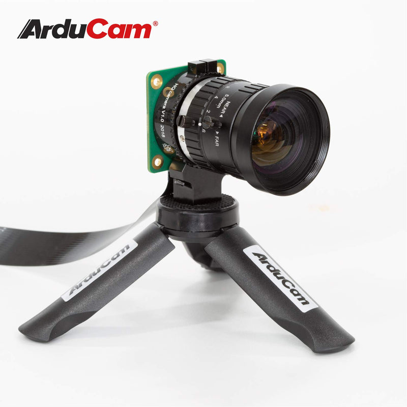 Arducam C-Mount Lens for Raspberry Pi HQ Camera, 5mm Focal Length with Manual Focus and Adjustable Aperture 5mm C-Mount Lens