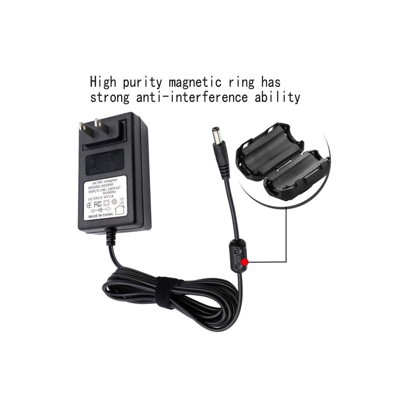 9V AC Power Supply Adapter for PSB-120 PSB-1U Roland PCB-120 ASB-120 ACF-120 ACK-120 ACI-120 VG-99 GT-10 SPD-SX AX-09 FA-06 SP-404 Keyboard Cable (10 Feet Cable)