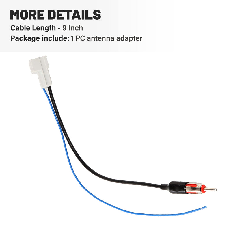 [AUSTRALIA] - Anina Antenna Adapter Wire Harness Cable for 2009-2016 Honda Accord Civic CR-V Insight Acura RDX TSX Factory Antenna Cable to Aftermarket Radio Receivers For Honda/Acura 