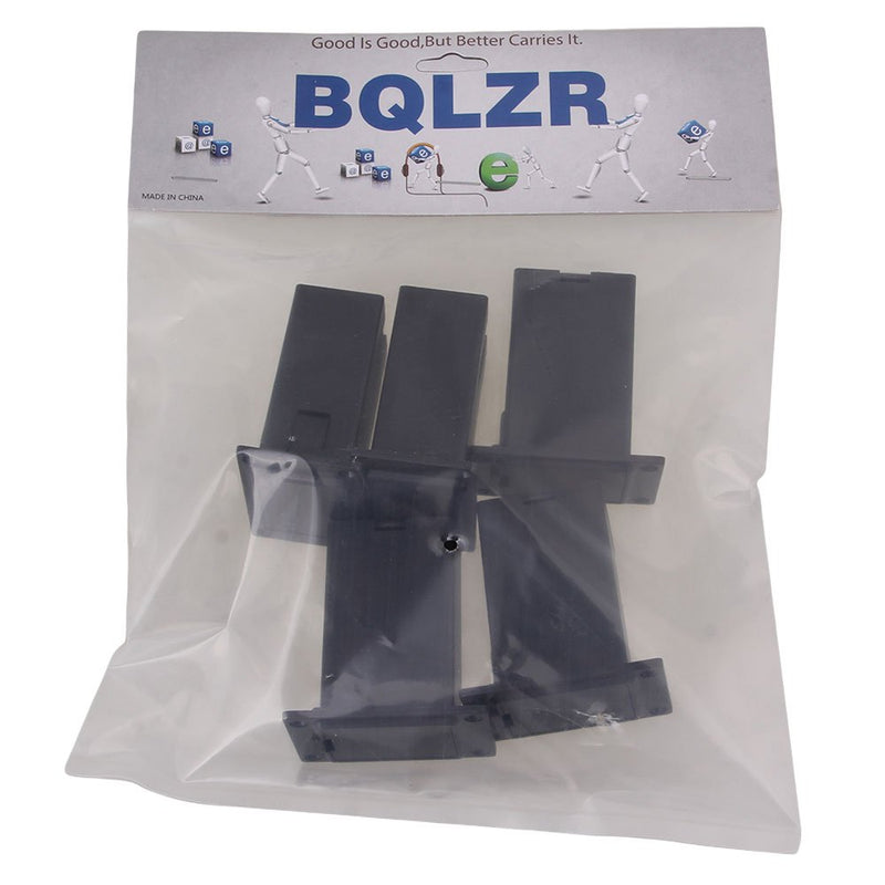 BQLZR Black 9V Guitar Battery Holder Active Guitar Bass Pickup Pack of 5