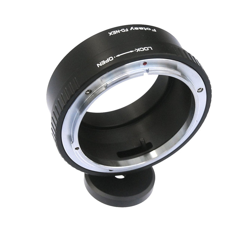 Fotasy Canon FD Lens to Sony E-Mount Adapter, FD to E-Mount, FD Adapter to E Mount, W/ Tripod Mount, fits Sony NEX-5T NEX-6 NEX-7 a3000 a3500 a5000 a5100 a6000 a6100 a6300 a6400 a6400 a6500 a6600 FD Lens E-Mount Tripod