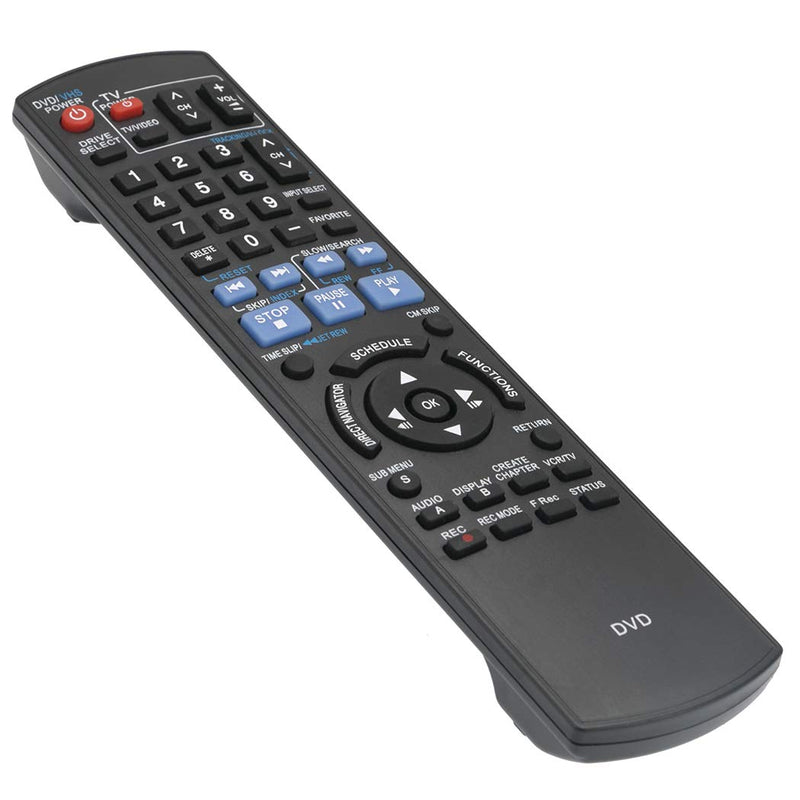 N2QAYB000197 Replace Remote fit for Panasonic DVD Recorder DMR-EZ485V DMR-EZ48 DMR-EZ485 DMR-EZ48V DMR-EZ485VK DMR-EZ48VK DMR-EZ37V DMREZ485V DMREZ48 DMREZ485 DMREZ48V DMREZ485VK DMREZ48VK