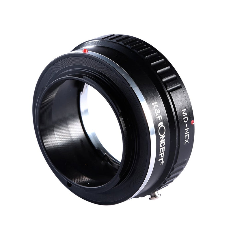 K&F Concept Lens Mount Adapter Compatible with Minolta MD MC Lens to NEX E-Mount Camera,fits a6500 a6600 a6300 a6000 a7 Black