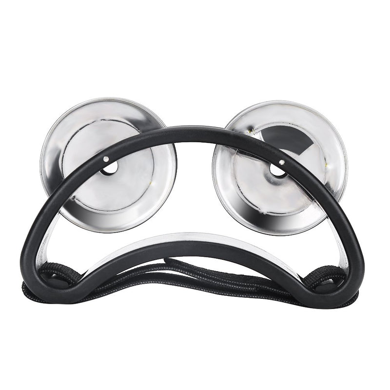 [AUSTRALIA] - Foot Tambourine, 3 Colors Foot Tambourine Percussion Musical Instrument with Metal Jingles Bell for Drum Accessory Instrument(Black) Black 