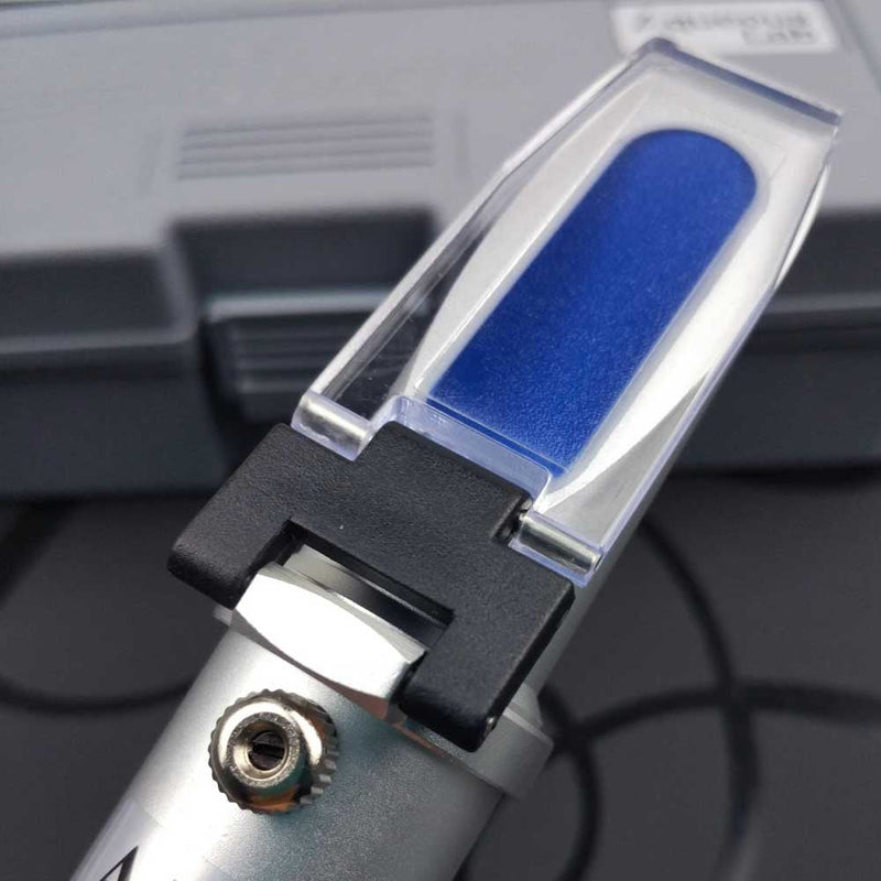 Antifreeze Refractometer Displaying in Fahrenheit for Checking Freezing Point of Automobile Antifreeze Systems and Battery Fluid Condition. Battery Acid, Glycol, Coolant, Antifreeze Tester