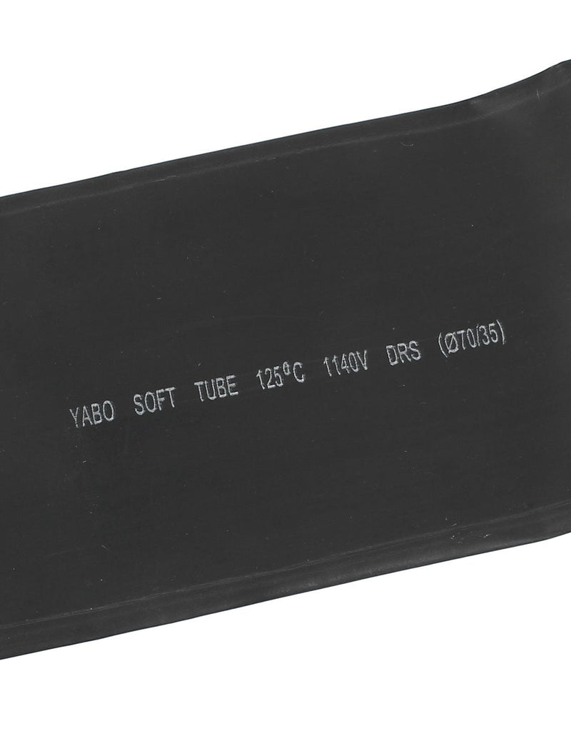 uxcell Black 70mm Diameter 110mm Flat Width 2:1 Polyolefin Tube Sleeving Heat Shrink Tubing 1M