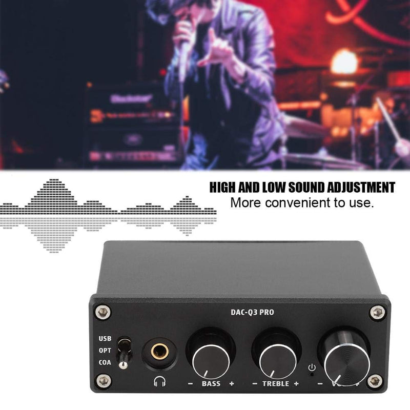 Digital to Analog Audio Converter, SPDIF TOSLINK Optical Fiber/Coaxial to Analog L/R RCA + 3.5mm Jack Stereo Adapter DAC Decoder for PS3, for PS4 for Blu-ray Player HDTV DVD Headphone(Black) Black