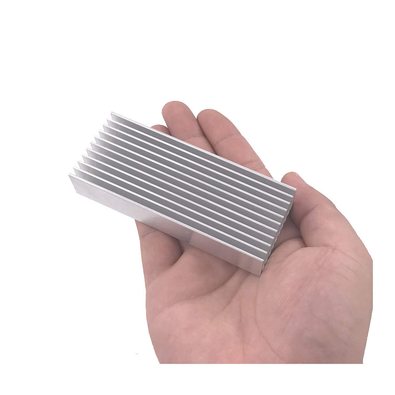 Awxlumv 2 Pcs Aluminum Chipset Heatsink 100 x 40 x 20MM/ 3.93 x 1.57x 0.79 inch Diffusion Cooling Fin Comb Heat Sink Cooler
