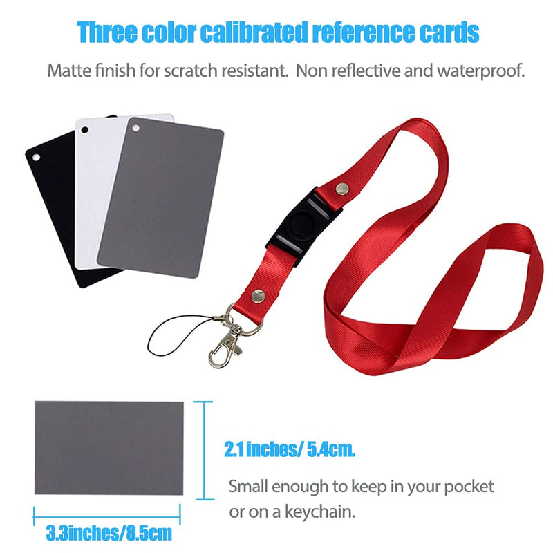 [AUSTRALIA] - RENIAN Small Grey White Balance Card 18 and Grey Reference Reflector Board with Carrying Bag Photography Card Custom Calibration Camera Checker Video, DSLR and Film 