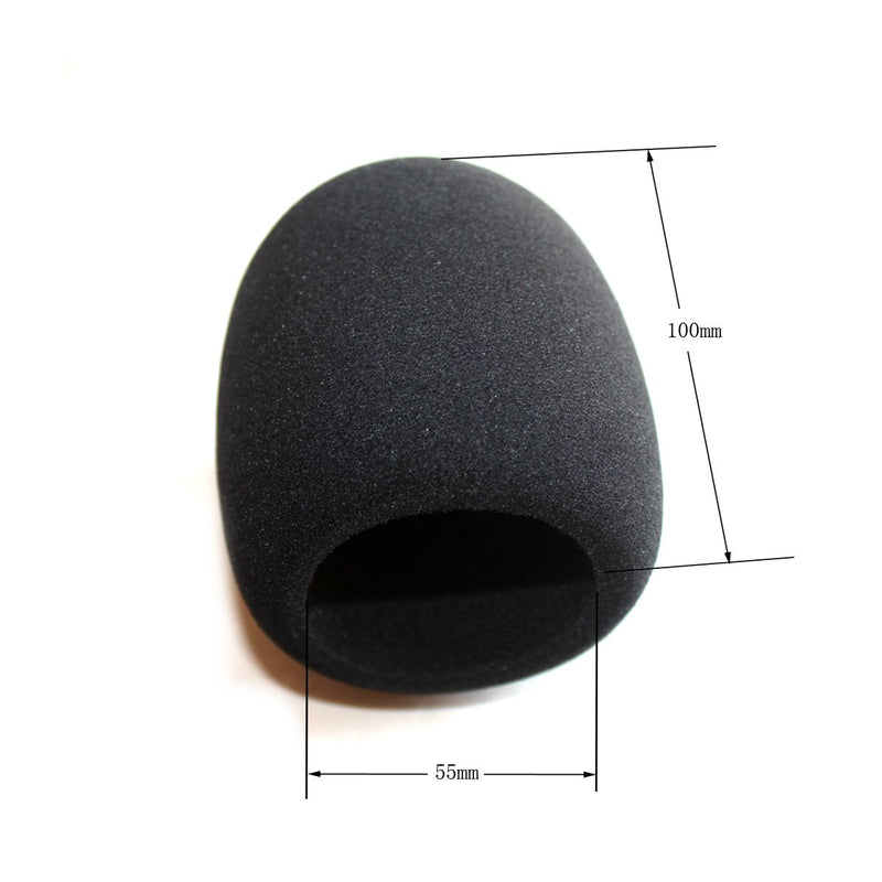 [AUSTRALIA] - Weymic Large Size Black Foam Windscreen for Blue Yeti, Mxl, Audio Technica, and Suitable for Most Large Condenser, Studio Recording Condenser Microphones - Size 55100mm Foam Wind Screen 