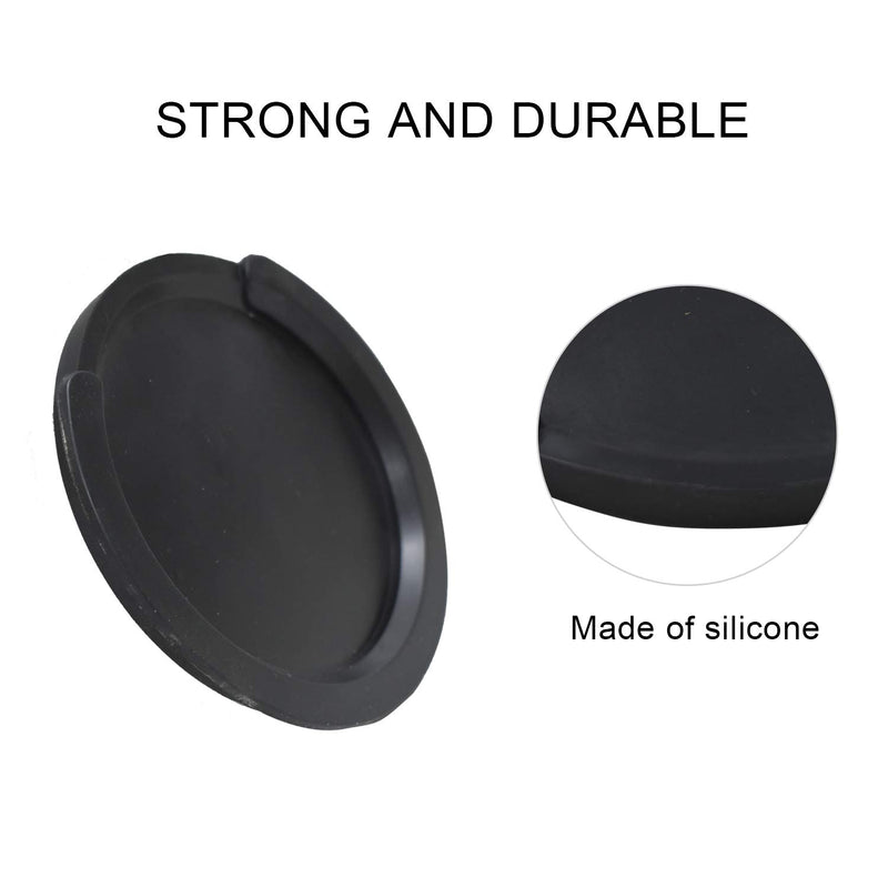 4 Inch Guitar Soundhole Cover Soft Rubber Feedback Buster for Acoustic Guitar, Black 4”