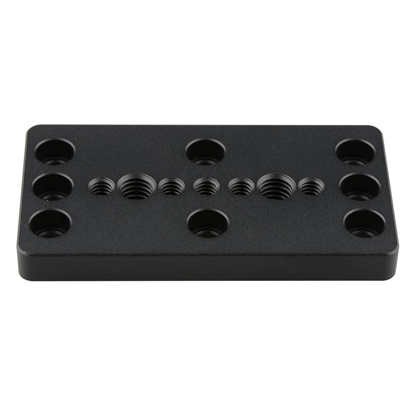 CAMVATE Camera Cheese Plate with 1/4" & 3/8" Thread Hole for DSLR Camera Cage Rig Stabilizer