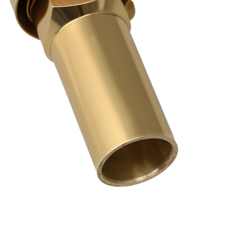 Yibuy Brass Baritone Sax Mouthpiece with Ligature & Cap #6 Golden 6#