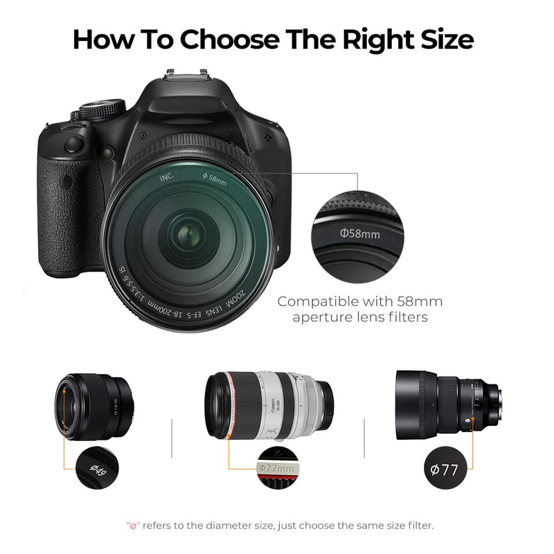K&F Concept 82mm MC UV Protection Filter Ultra-Slim 24-Layer Multi Nanometer Coated UV Filter Waterproof for 82mm Camera Lens