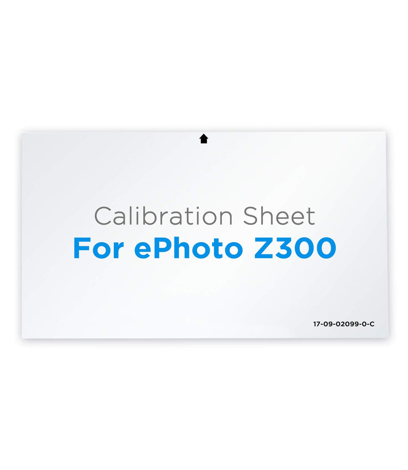 Plustek Calibration Control Sheet - for ePhoto Z300 Scanner only