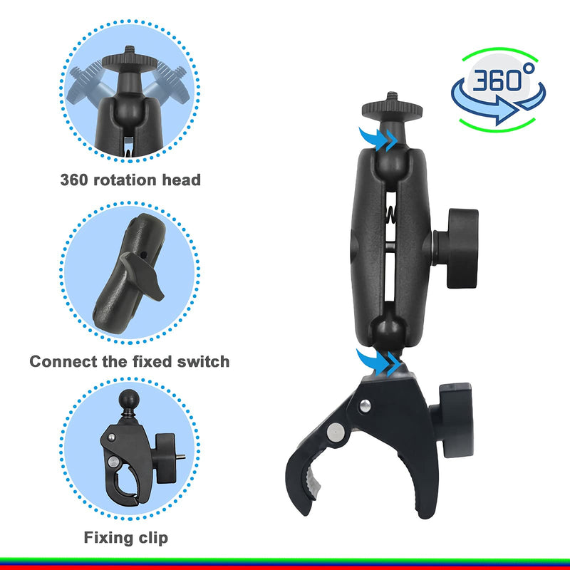 Motorcycle Accessory Bundle for Insta360 ONE X2, ONE X, ONE R, Gopro Hero Max, Fusion, DJI OSMO Action 2 Camera