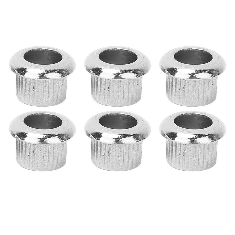 Set of 6 Metal Guitar Tuner Tuning Peg Conversion Bushings for Ferrules Repairing Guitar Parts Accessories