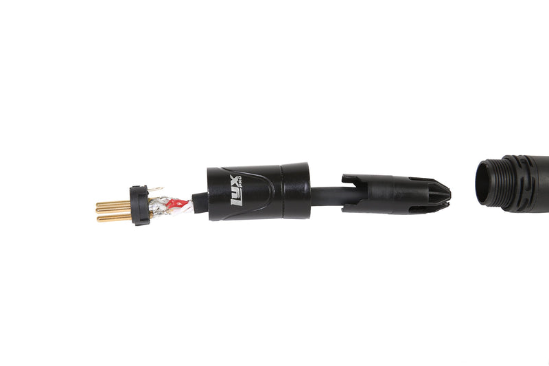 [AUSTRALIA] - LyxPro - 10 Ft - XLR Male to 1/4" TRS Star Quad Microphone Cable for High End Quality and Sound Clarity, Extreme Low Noise – Black 10 Feet 