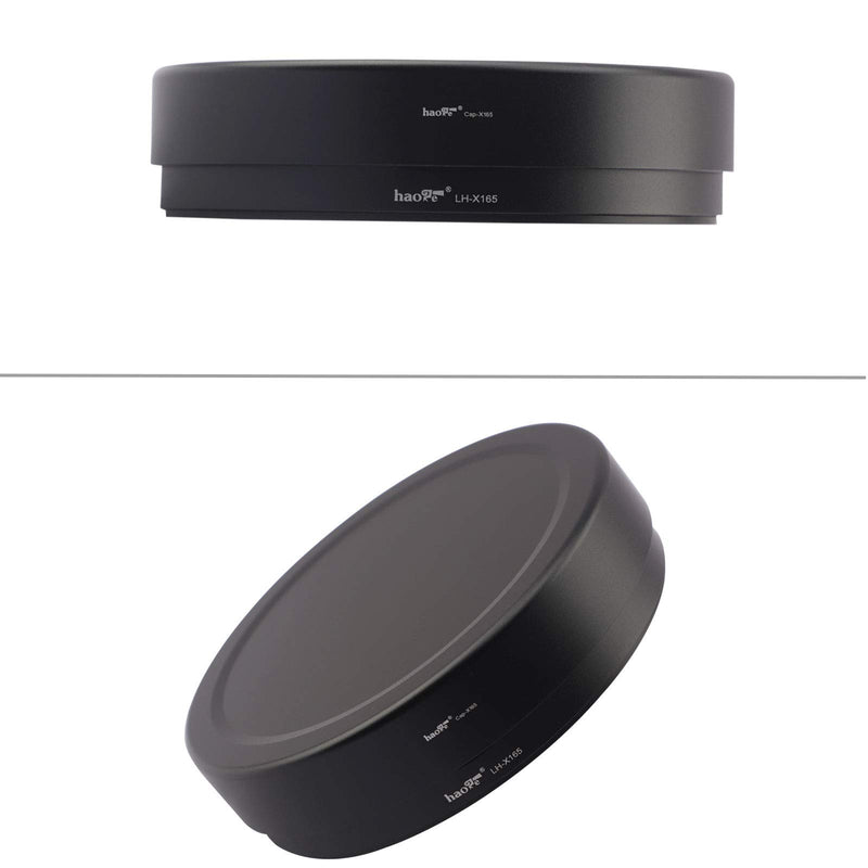 Haoge LH-X165 Square Metal Lens Hood Shade with Metal Cap for Fujifilm Fuji Fujinon XF XF16-55mm F2.8 R LM WR Lens xf 16-55mm/f2.8