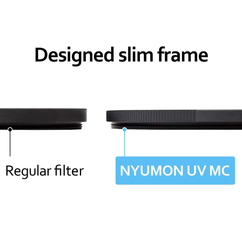 Kenko 227249 Slim Ring 72mm Nyumon UV Multi-Coated Filter, compact, Black Standard Grade