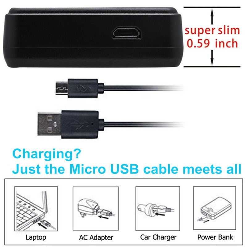 Kastar Battery (X2) & LCD Slim USB Charger for Fujifilm NP-W126 NP-W126S and FUJIFILM X-Pro2 X-Pro1 X-T2 X-TX-T10 X-E2S X-E2 X-E1 X-M1 X-A10 X-A3 X-A2 X-A1, FinePix HS50EXR HS30EXR HS33EXR Cameras