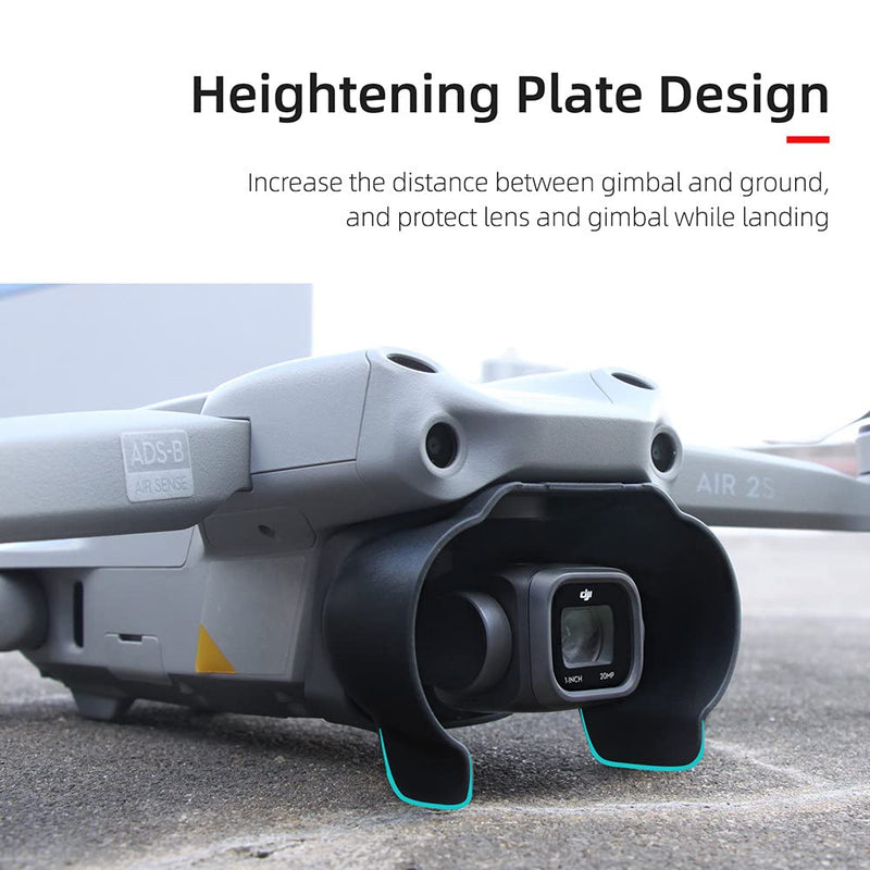 Air 2S Gimbal Camera Lens Cover Anti-Glare Sun Shade Hood for DJI Mavic Air 2S Mavic Air 2 Black for Air 2 and Air 2s