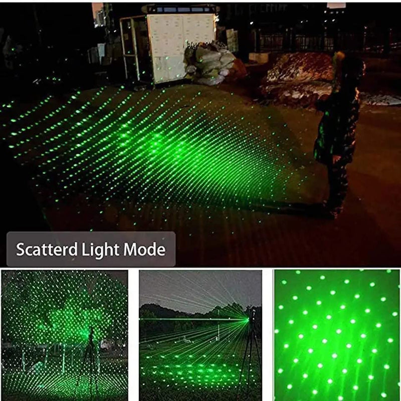 EBURQ Long Range Green Laser Pointer, Green High Power Lazer Pointer with Adjustable Focus for Night Astronomy Outdoor Camping and Hiking,Laser Pointer high Power with USB Charging
