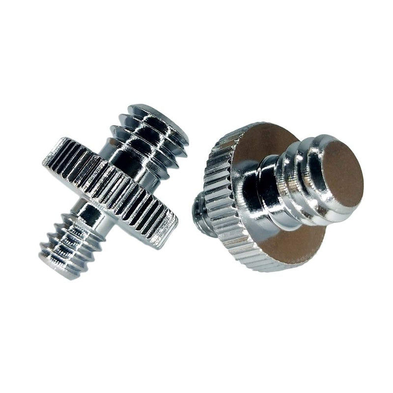 2 Pack Standard 1/4"-20 Male to 3/8"-16 Male Threaded Tripod Screw Adapter for Camera/Tripod/Monopod/Ballhead/Light Stand (1/4"-20 to 3/8"-16) 1/4"-20 to 3/8"-16