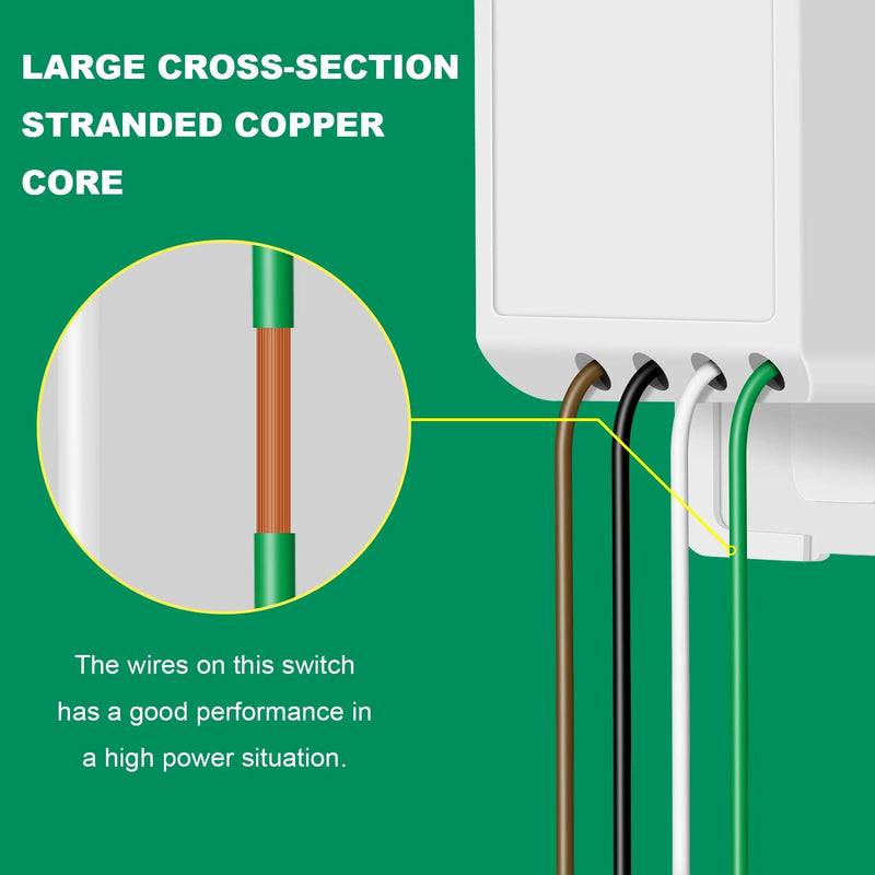 Smart Switch by Martin Jerry, Single Pole, Smart Home Devices That Work with Alexa, 2.4G WiFi, Need Neutral Wire, Not Dimmer