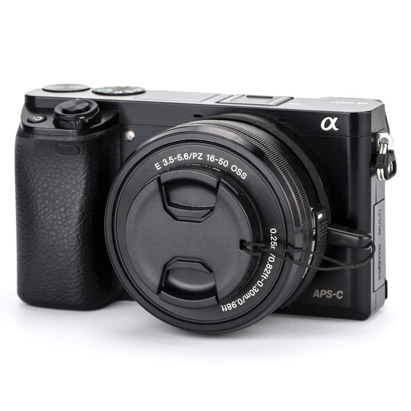 40.5mm Front Lens Cap Cover with Cap Keeper for Sony ZV-E10 A6400 A6300 A6100 A6000 A6500 A5100 A5000 A7C with Sony E 16-50mm or FE 28-60mm Kit Lens and Other Camera Lenses with 40.5mm Filter Thread