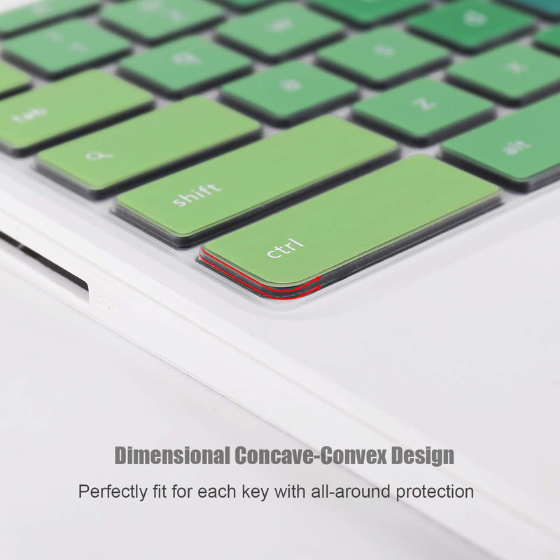Keyboard Cover Compatible with Acer Premium R11 11.6" Convertible 2-in-1 Chromebook 2020 2019 2018/15.6" Acer Chromebook 15 /11.6" Acer Chromebook 11 CB3-131 CB3-132/13.3" Acer Chromebook R13 Rainbow1