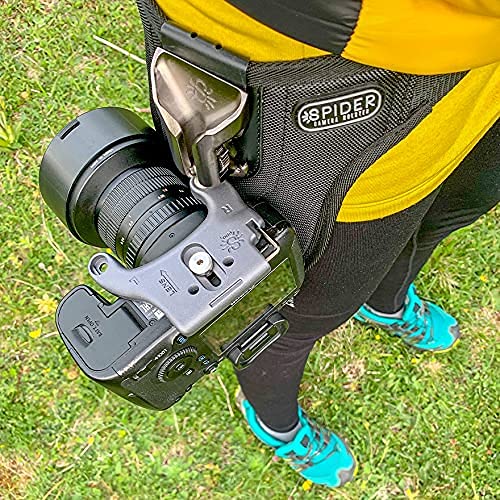 Spider Holster - DSLR Camera Plate v2 - Compatible with All Spider Camera Holsters - For use with Canon, Sony, Nikon, Fujifilm DSLR Cameras DSLR Plate v2