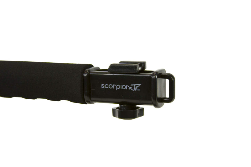Cam Caddie Scorpion Jr Lite Camera Stabilizer - Stabilizing Steadicam Handle with Cold Shoe Mount for Camcorders and Smartphones - Black