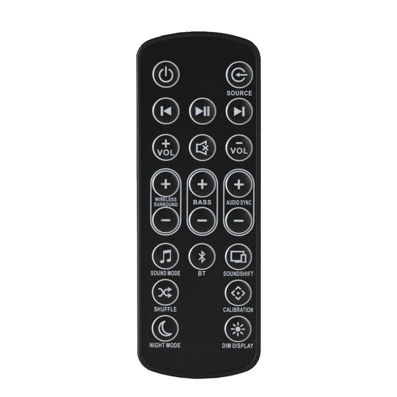 Motiexic Remote Control for JBL Bar 5.1 Bar Studio Bar 3.1 Bar 2.1 Sound Bar (Battery Included)