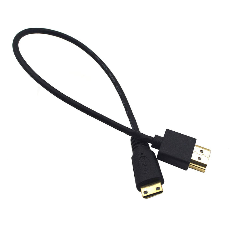 [AUSTRALIA] - Duttek Mini HDMI to HDMI Cable, HDMI to Mini HDMI Cable, Ultra-Thin HDMI Male to Mini HDMI Male Cable Support 4K Ultra HD, 1080p, 3D,for Projector, Monitor, Camcorder(HDMI 2.0) (30cm/12inches) 30cm/12inches 