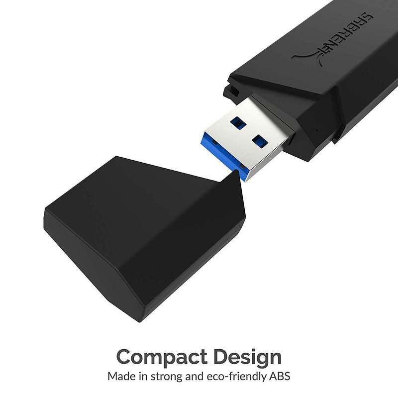 Sabrent SuperSpeed 2-Slot USB 3.0 Flash Memory Card Reader for Windows, Mac, Linux, and Certain Android Systems - Supports SD, SDHC, SDXC, MMC/MicroSD, T-Flash [Black] (CR-UMSS) 2 Slot