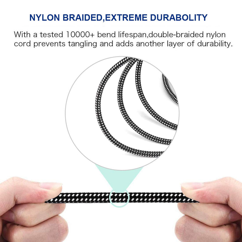 [AUSTRALIA] - XLR Male to 1/4 Inch TS Cable 20 FT, Nylong Braided XLR 3 Pin Male to Quarter inch 6.35mm TS Male Unbalanced Interconnect Wire Mic Cord (Pure Copper Conductors) 20FT 