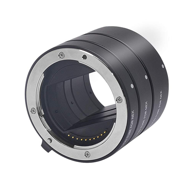 Mcoplus NEX-M Metal Auto Focus Macro Extension Tube Adapter Ring for Sony Mirrorless E-Mount FE-Mount A7 NEX Camera A7 A7M2 NEX3 NEX5 NEX6 NEX7 A5000 A5100 A6000 A6300 A6500 A9 A7III (10mm+16mm+21mm)