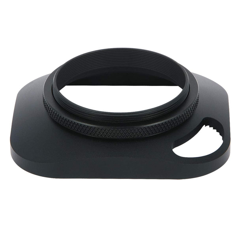 [AUSTRALIA] - Haoge LH-B43P 43mm Square Metal Screw-in Lens Hood with Hollow Out Designed for Leica Rangefinder Camera with 43mm E43 Filter Thread Lens Black 
