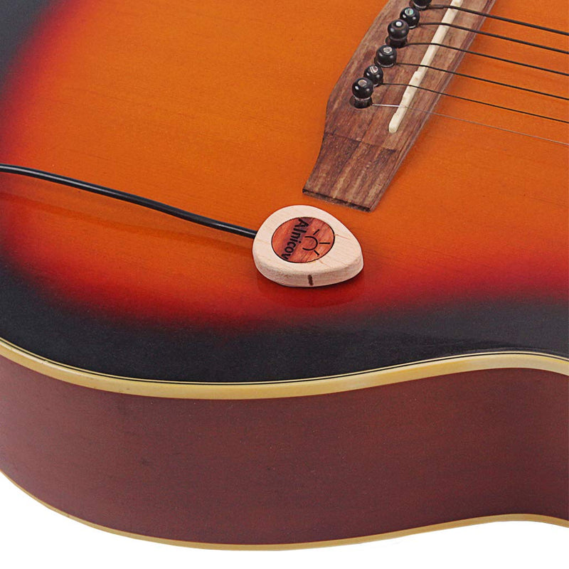 [AUSTRALIA] - Alnicov Guitar Pickup Wood Piezo Contact Microphone Pickup For Guitar Violin Banjo Mandolin Ukulele Guitar,maplewood 