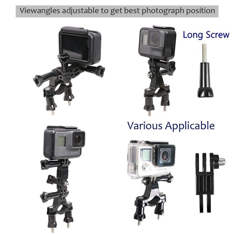 [AUSTRALIA] - 3-Way Adjustable Extension Pivot Arm Adapter Set- Long & Short Straight 35mm/50mm Same/Reverse Direction Joints Connector Convertor for GoPro Hero Series, SJCAM Series, Levin, DBPOWER, AKASO 