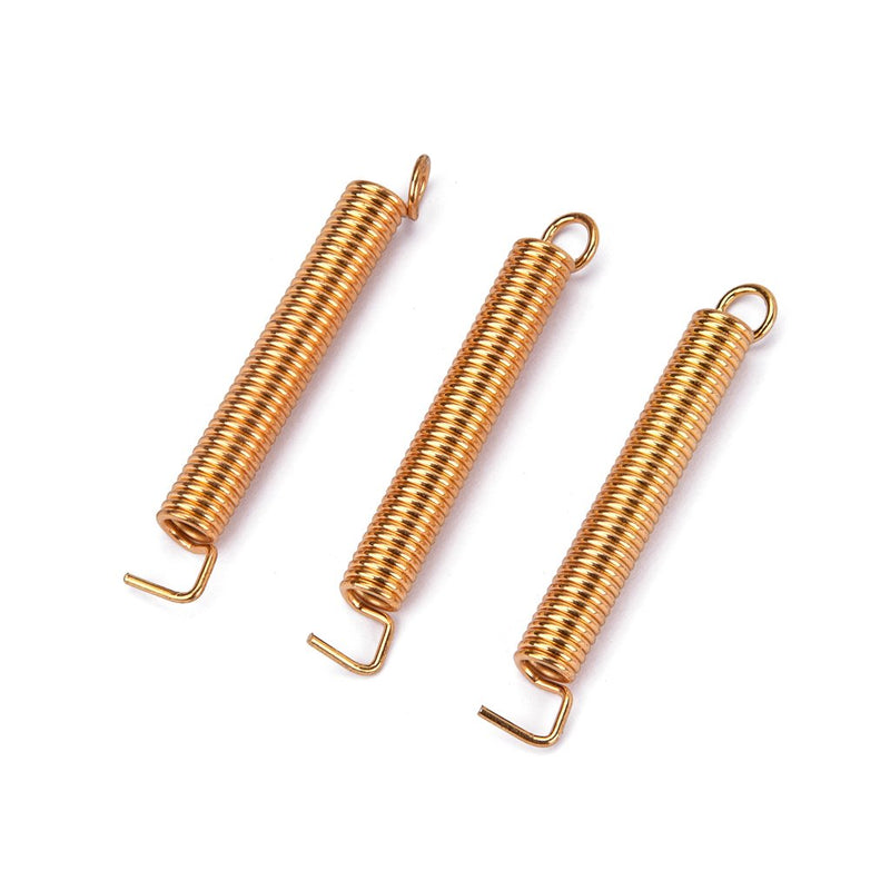 Alnicov 3 Pcs Electric Guitar Tremolo Bridge Springs Guitars Parts-Gold