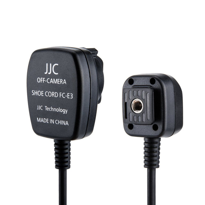 [AUSTRALIA] - Flash TTL Cord JJC Off-Camera Flash Hot Shoe Cord for Canon R5 R6 RP R T8i T7 T7i T6 T6i T6s T5 T5i SL3 SL2 90D 80D 77D 6D Mark II 5D Mark IV M50 M6,etc Replaces Canon OC-E3 Cord -1.3m 