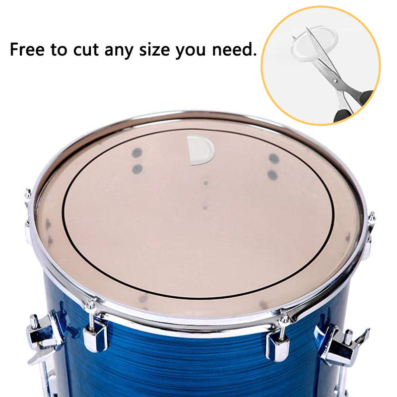maxin Drum Dampener Gel,12 Pcs Round and 4 Pcs Long Clear Drum Dampener,Soft Silicone Drum Damper Gel Pads Drum Silencers for Drums Tone Control