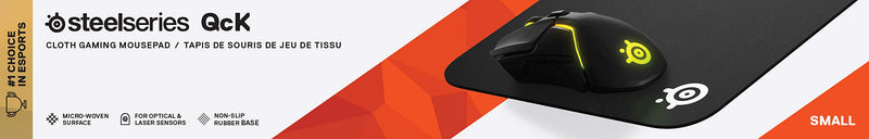SteelSeries QcK Mini Gaming Mouse Pad Black, Small Classic