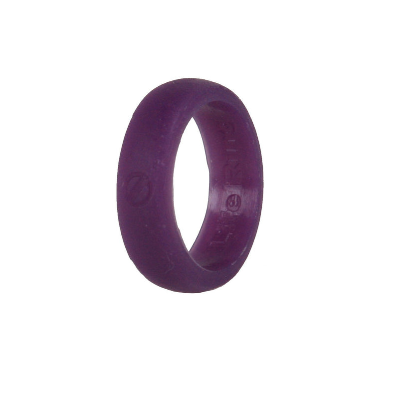 Life Ring Women's Silicone Wedding Ring for Active Lifestyles is Flexible, Safe & Durable Silicone Wedding Band, Coffee, Aqua & Purple, US Ring Sizes 8, 3 Pieces