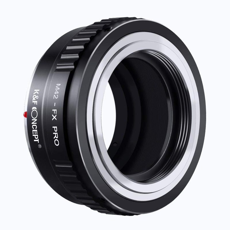 K&F Concept Lens Mount Adapter with Light-reducing Paint for M42 Lens to Fuji Fujifilm FX XPro1 X-Pro1 Camera Body