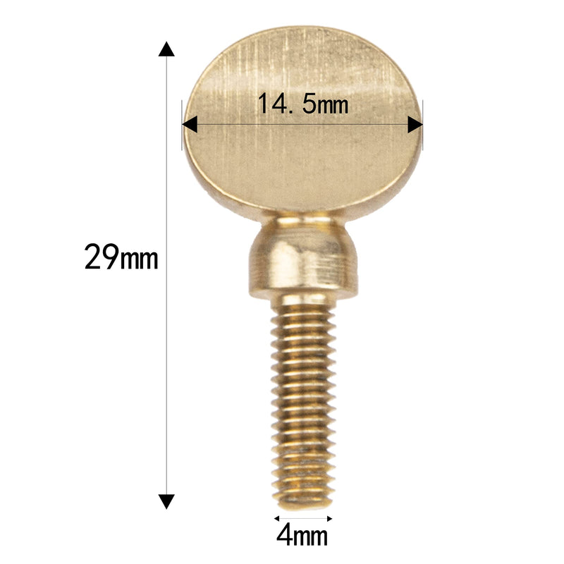 5Pcs Yootones Sax Neck Screw Tightening Screw Compatible with Saxophone Clarinet Ligatures Fixing Parts(Gold)